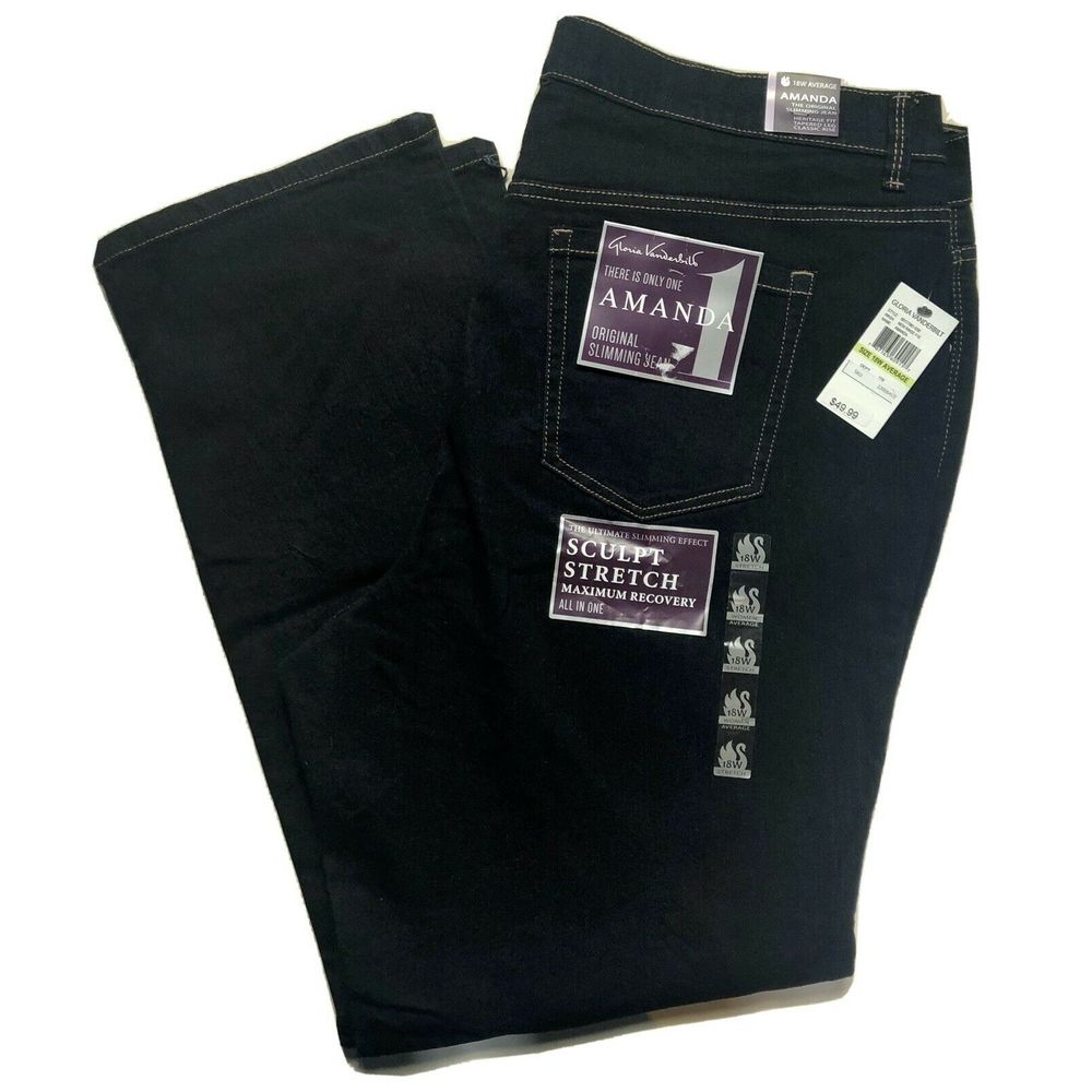 GLORIA VANDERBILT AMANDA JEANS PLUS SIZE 18W